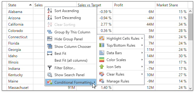 ConditionalFormattingMenuOpening