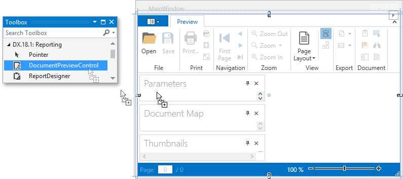 Create the report using SimpleLink