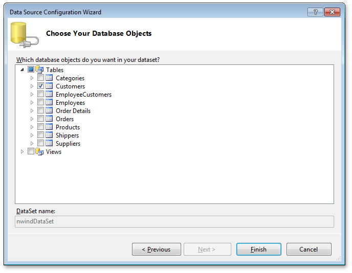 DataBase Objects customers