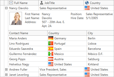 devexpress wpf gridcontrol