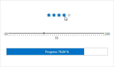 Rating, ProgressBar and TrackBar Editors