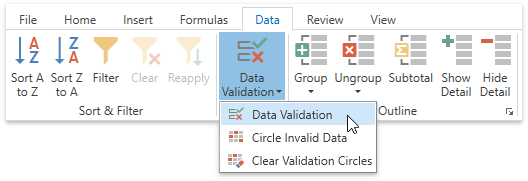 DataValidationRibbon