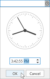 date edit with time picker