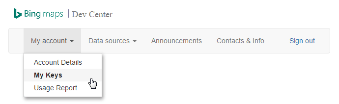 DevCenter_MyKeys