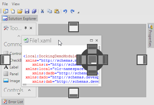 Dock Windows - Default Docking Mode