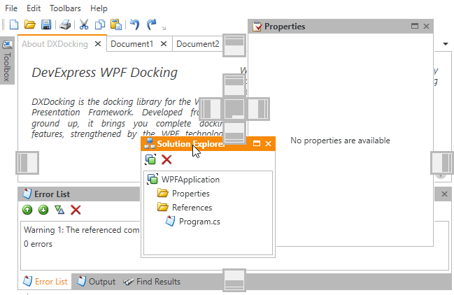 Dock Windows - Landing