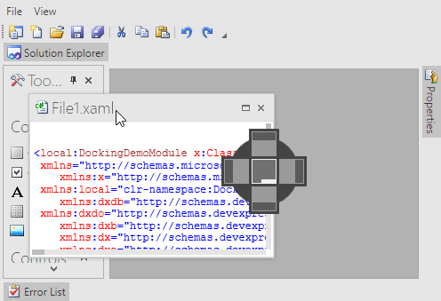 Dock Windows - VS2010 Docking Mode