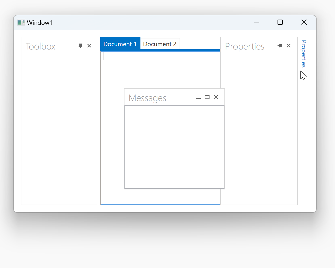 Create A Simple Layout Of Dock Panes Wpf Controls Devexpress Documentation