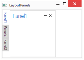 LayoutPanels in the Auto-Hide Group
