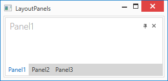 LayoutPanels in the Tabbed Group