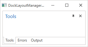DockLayoutManager - TabbedGroup