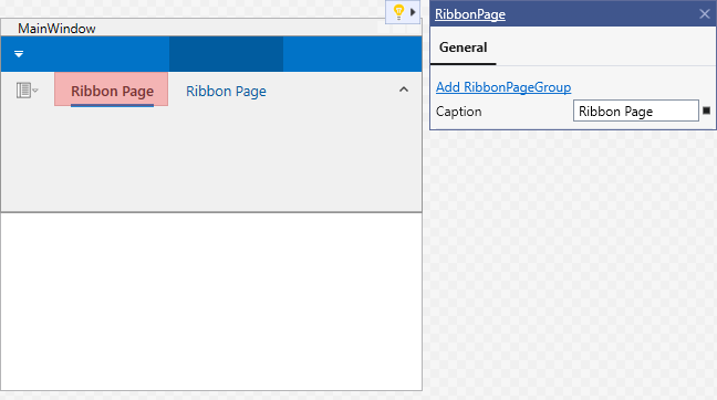 RibbonControl Quick Actions AddRibbonPageGroup