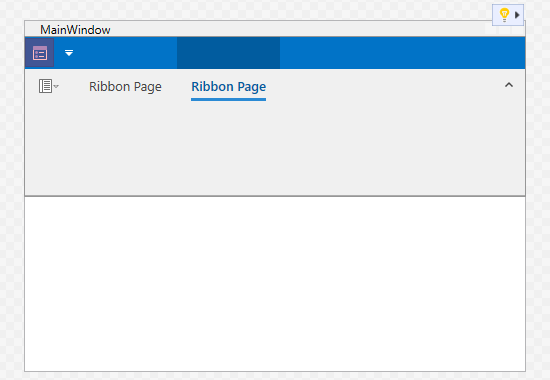 RibbonControl Toolbar Bar Item