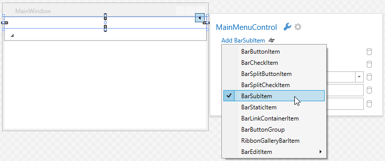 dx-bars-getting-started-11-main-menu-smart-tag-baritem-type-selection