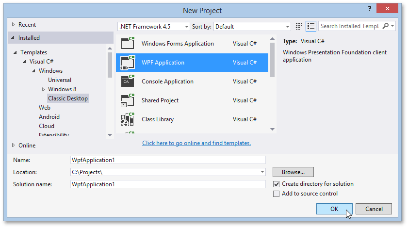 how do i create a report in microsoft visual studio 2017