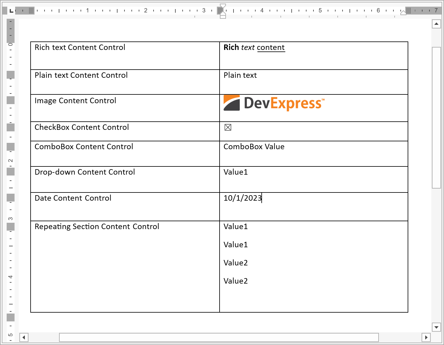 Content Controls In Rich Text Editor For WPF | WPF Controls ...