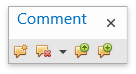 comment toolbar