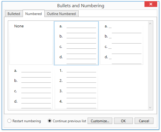 DXRichEdit_Dialogs_BulletAndNumbering