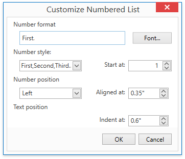 DXRichEdit_Dialogs_BulletsAndNumbering_CustomizeNumberedList