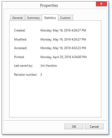 DXRichEdit_DocPropDialog_Statistics