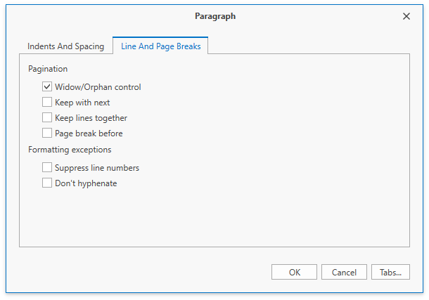 DXRichEdit_ParagraphDialog_Pagination