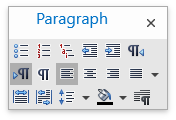 DXRichEdit_ParagraphToolbar