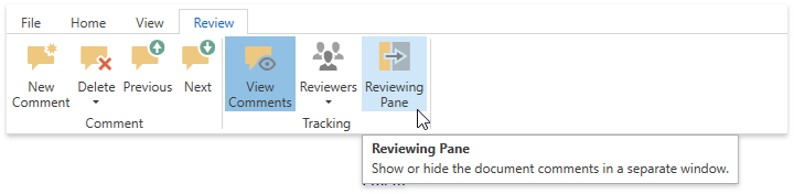 DXRichEdit_ReviewingPane_Invoke