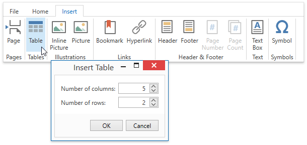 DXRichEdit_Tables_UI_Insert