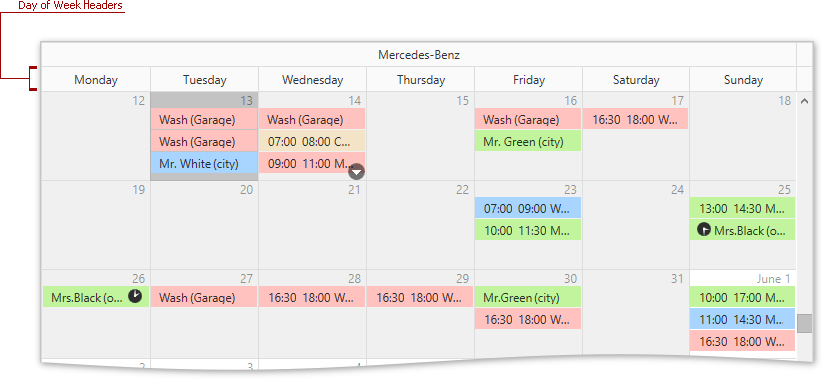 DXScheduler_DayOfWeek_Header