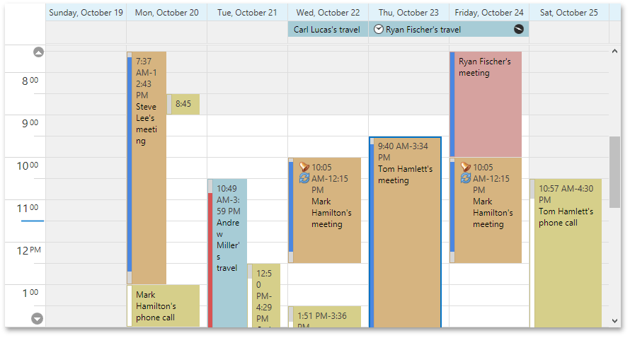 DXScheduler_FullWeekView