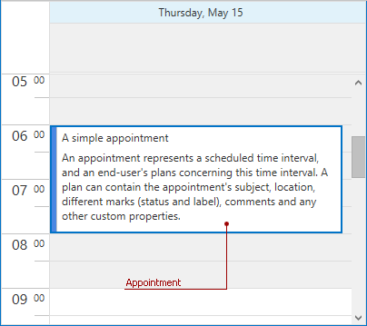 DXScheduler_SimpleAppointment