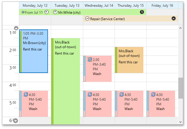 DXScheduler_WorkWeekView