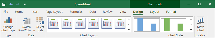 Spreadsheet - Select Layout