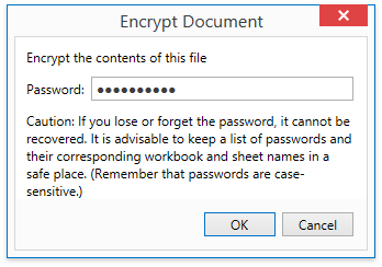 DXSpreadsheet_EncryptDocumentDialog