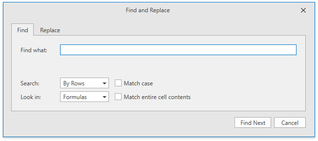 DXSpreadsheet_FindDialog