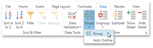 DXSpreadsheet_Outline_GroupCommand