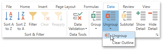 DXSpreadsheet_Outline_UnroupCommand