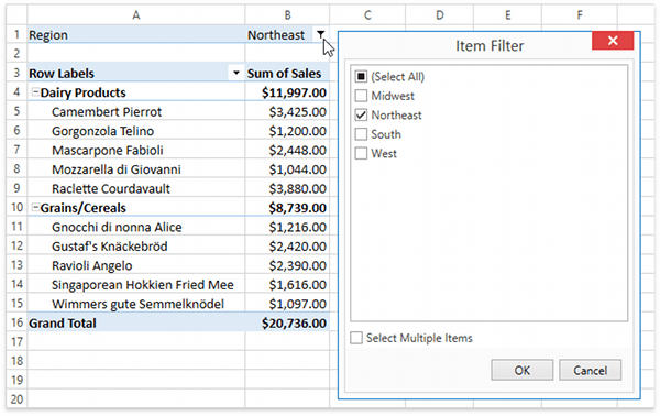 DXSpreadsheet_PivotTable_ReportFilter