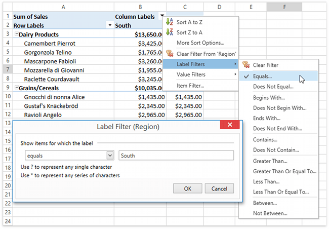 DXSpreadsheet_PivotTables_LabelFilter