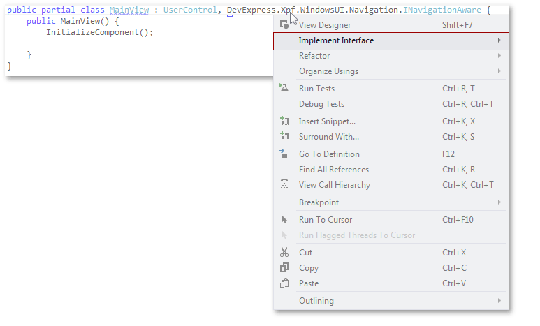 DXWindowsUI - INavitaionAware implementation