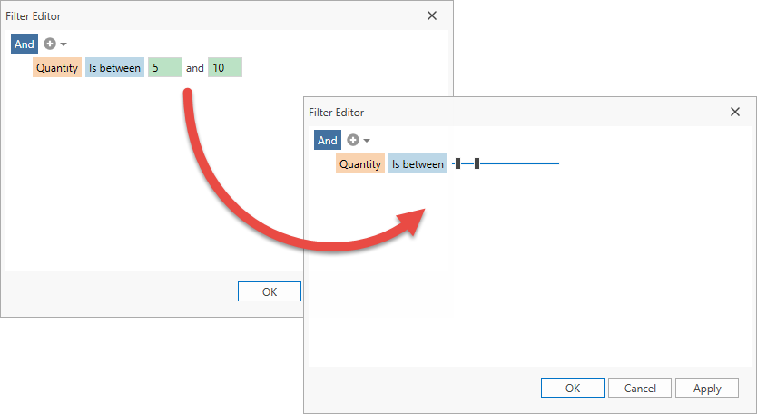 Filter Editor - Custom Operand Template