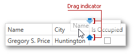 Header Drag Indicator