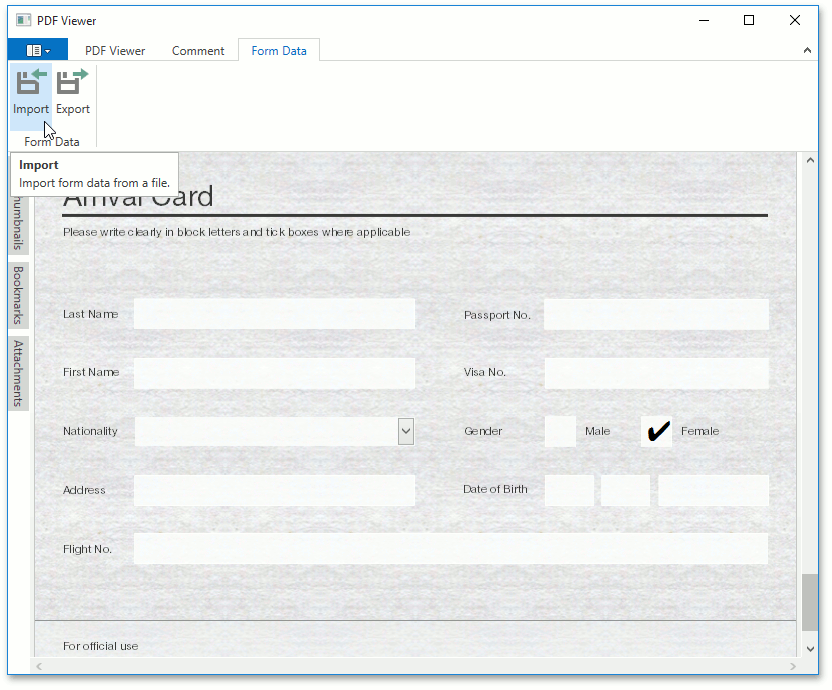 Import And Export Interactive Form Data Wpf Controls Devexpress 1389