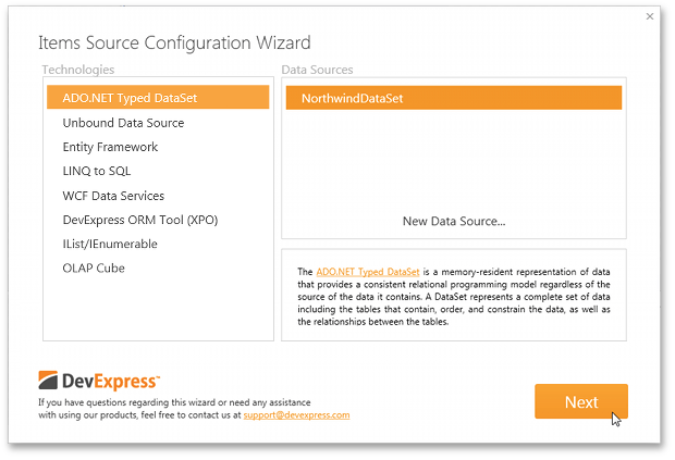 DataSourceConfigurationWizard_ADO_SelectDataSet