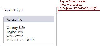 LayoutControl - GroupBoxDisplayMode Light