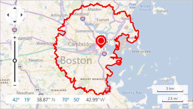 An isochrone map