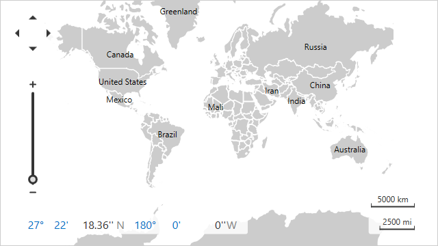 Map Control with data from a shape file