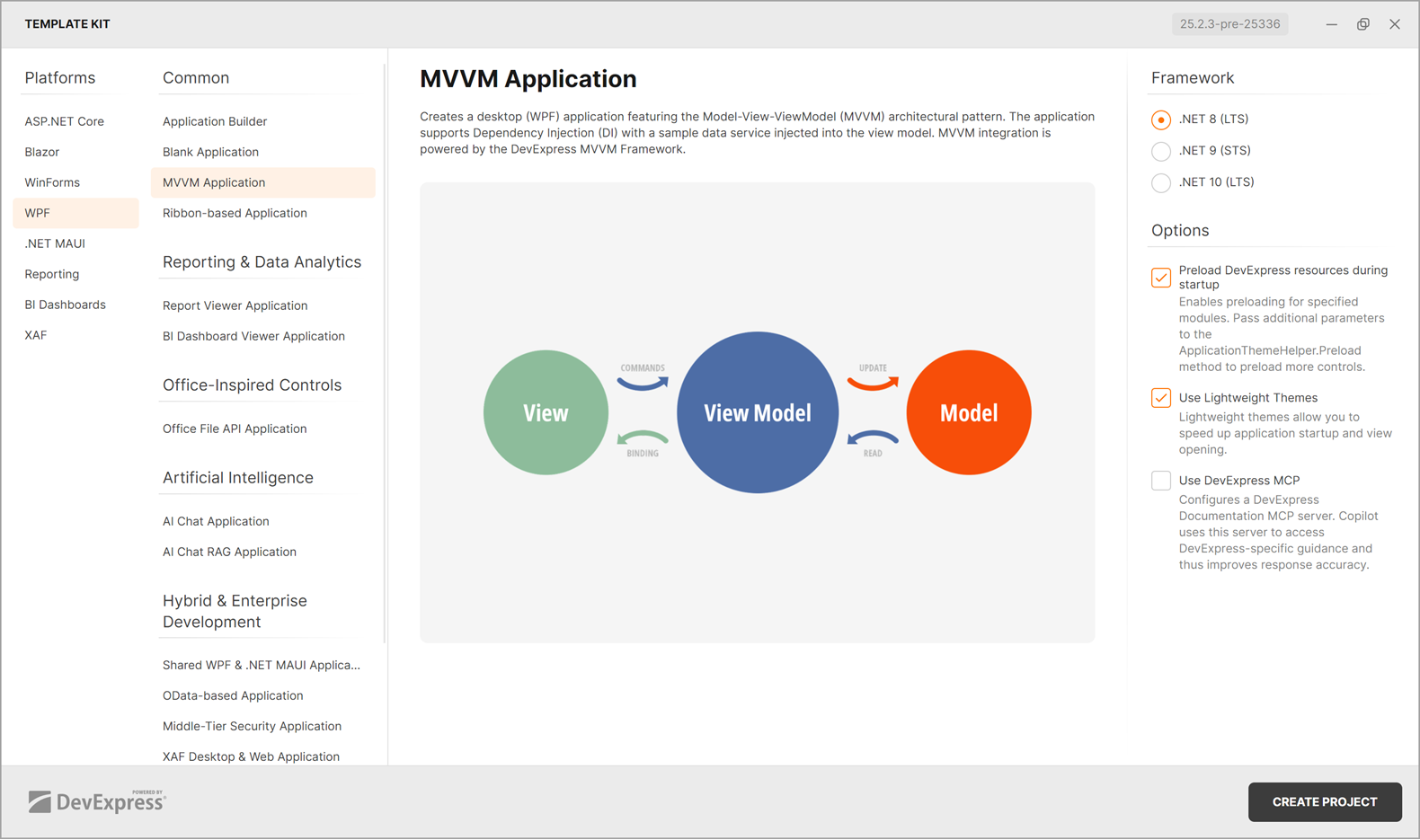 DevExpress Template Kit - MVVM Application