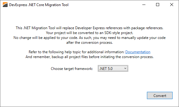 .NET Core Project Converter