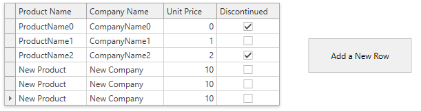 Add and Remove Rows WPF Controls DevExpress Documentation